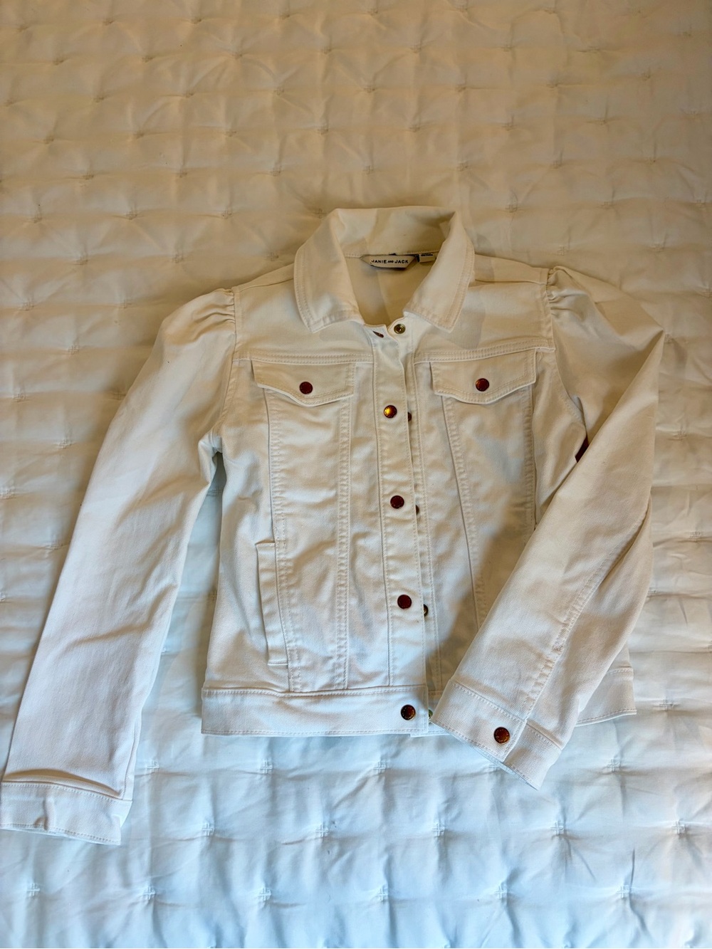 Janie & Jack White Denim Jacket